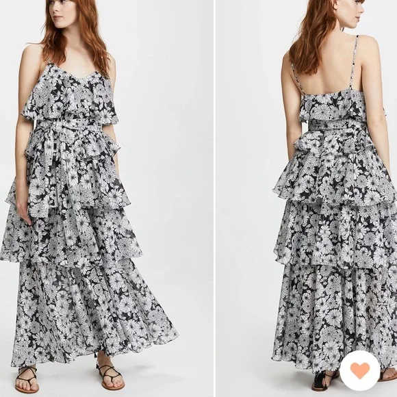 Lisa Marie Fernandez ‘Imann’ Maxi Floral Dress 🤍🖤 - Picture 1 of 8